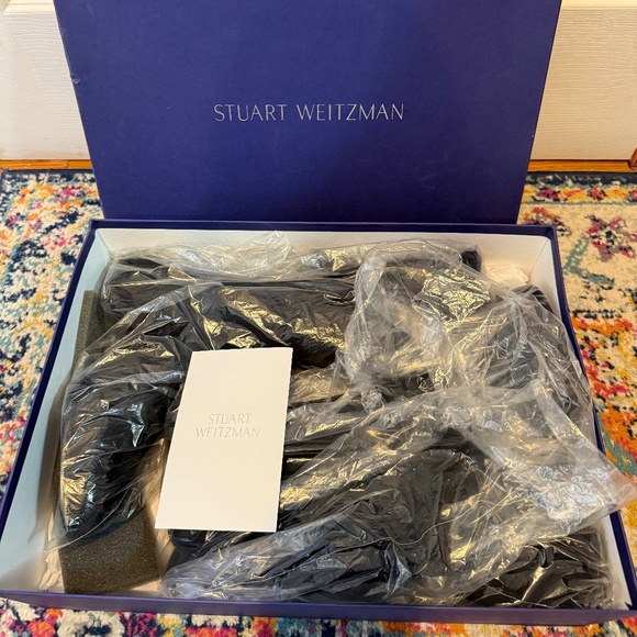 Stuart Weitzman Over-the-Knee Black Suede Boots - Women's 8 5050 - Picture 2 of 12